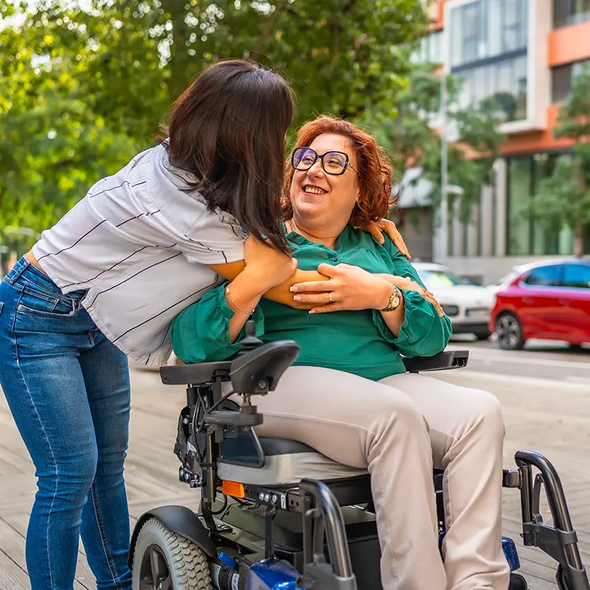woman in wheelchair